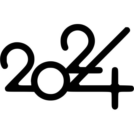 Στένσιλ 2024 Μοντέρνο Σχέδιο για άχνισμα Βασιλόπιτας Π20εκ