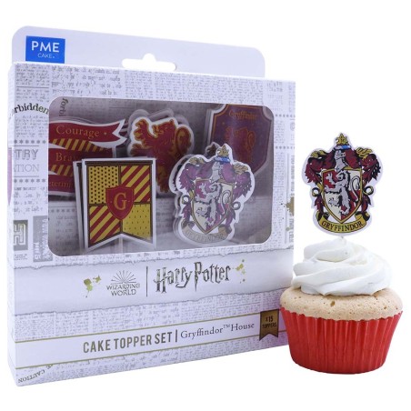 Gryffindor House Cupcake and Treat Toppers Set of 25pcs by PME