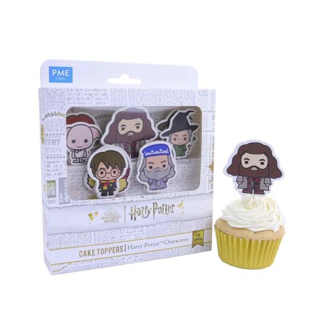 Σετ Cupcake toppers με τα εμβλήματα 15 Χαρακτήρων του Χάρι Πότερ από την PME