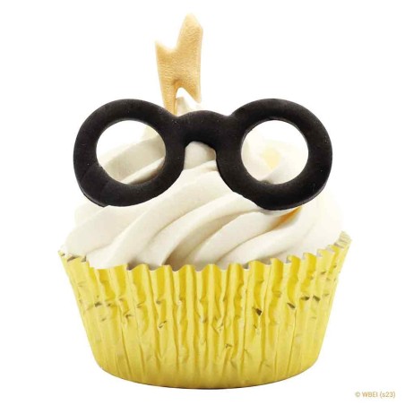 Σετ Κουπάτ Γυαλιά και Σημάδι του Χάρι Πότερ - μικρό Σετ για Cupcakes