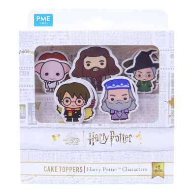 Σετ Cupcake toppers με τα εμβλήματα 15 Χαρακτήρων του Χάρι Πότερ από την PME