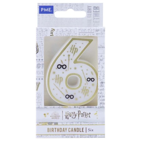 Number 6 Harry Potter Candle by PME