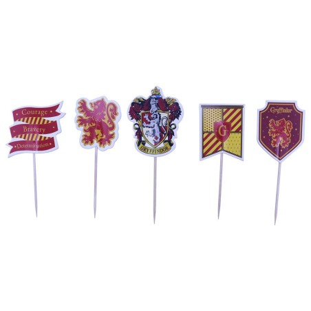 Gryffindor House Cupcake and Treat Toppers Set of 25pcs by PME