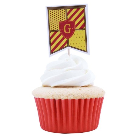 Gryffindor House Cupcake and Treat Toppers Set of 25pcs by PME