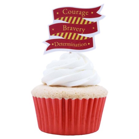 Gryffindor House Cupcake and Treat Toppers Set of 25pcs by PME