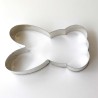 Hare Head with Rounded Ears Metallic Cookie Cutter 10x6cm