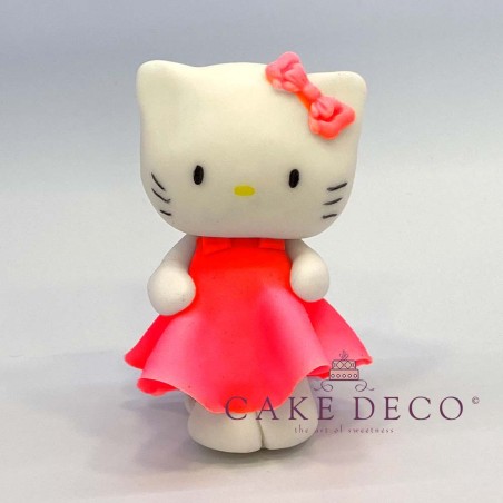 Cake Deco Red Kitty (inspired by the figure Hello Kitty)