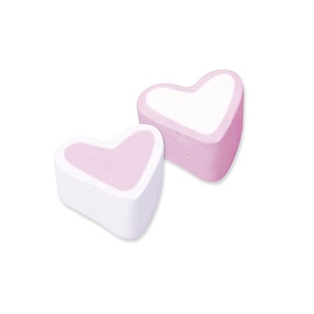 Mini Hearts White/Pink Marshmallow 900g-1kg