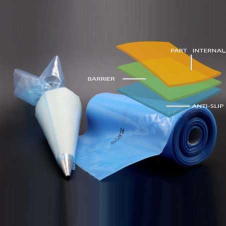 Μπλε Αντιολισθητική 55εκ. Σακούλα Κορνέ SweetFlow χωρις ραφές 72τεμ.