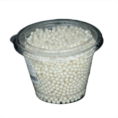 White Shimmer Pearls 5mm E171 Free 80g