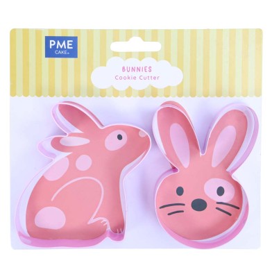 Bunnies Easter Cookie Cutter Set of 2