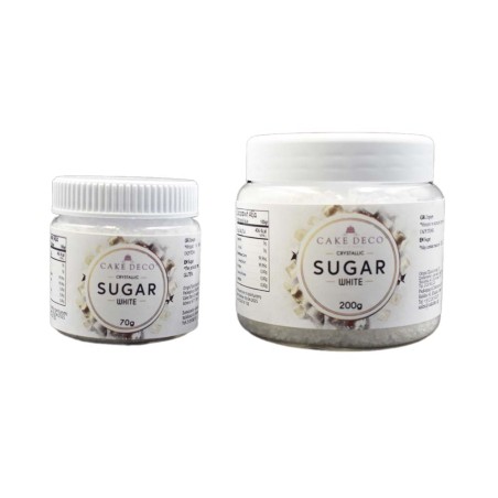 White-Transparent Crystallic Sugar 200g E171 Free Sprinklicious