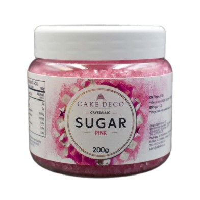 Pink Crystallic Sugar 200g E171 Free by Sprinklicious
