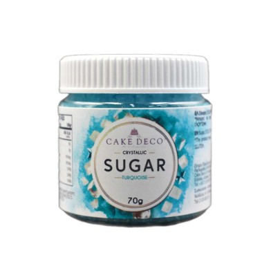 Turquoise Crystallic Sugar 70g E171 Free by Sprinklicious