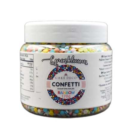 Rainbow Confetti Mix 200g Sprinklicious