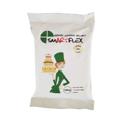 SmartFlex Dark Green Velvet - Sugarpaste 250g - Vanilla Flavor FLOW PACK