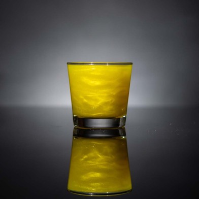 Yellow Glitter for drinks, cocktails & pastry decoration 10g by Deco Republic E171 Free