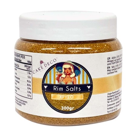 Fine Gold Salt for Glass Rim 300g