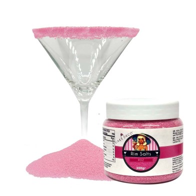 Fine Pink Salt for Glass Rim 300g