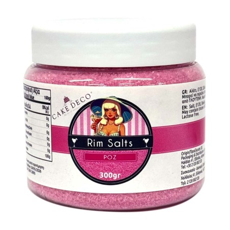 Fine Pink Salt for Glass Rim 300g