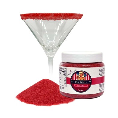 Fine Red Salt for Glass Rim 300g