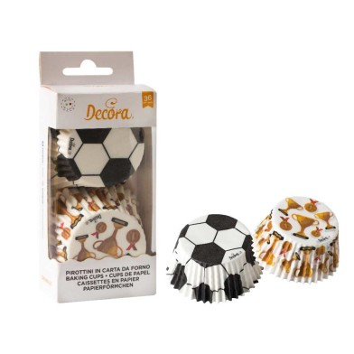 Soccer Champions Cupcake - Baking Cases 36 pcs, D 50 x h32 mm