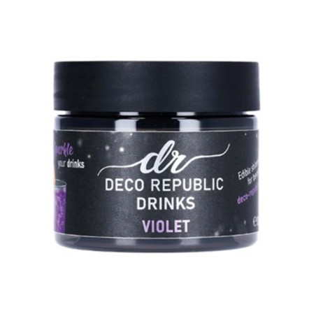 Violet Glitter for drinks, cocktails & pastry decoration 10g by Deco Republic E171 Free