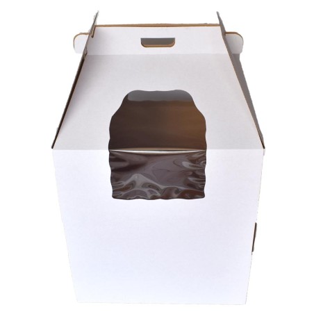 Tall White Cake Box Dim 20xH22in Corrugated  Paper