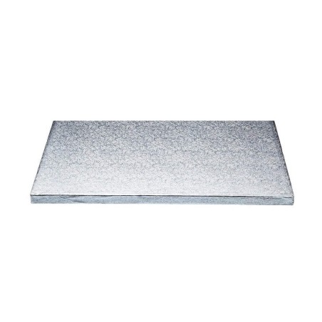 Silver Rectangular Drum 16"x12"cm (13mm Thick)