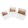 Tall White Cake Box with Window - Dim. 8xH10in