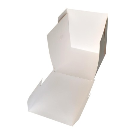 Tall White Cake Box with Window - Dim. 8xH10in