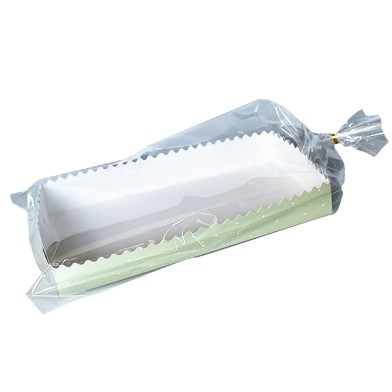 Loaf Cake/Tsoureki Boat Tray Box with plastic bag & Twist tie 30x15xH4,5cm