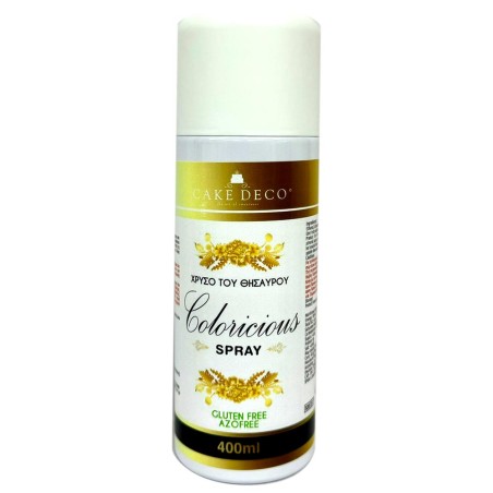 Gold Treasure Metallic spray color 400ml Coloricious E171 Free