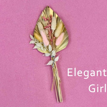 Elegant Girl Dried Dried Palm Spear Bouquet