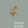 Ginkgo Biloba Leaf Metallic Cake Decoration 1pc