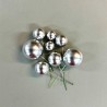 Silver Ball Toppers in 4 sizes, 20pcs