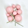 Pink Ball Toppers in 4 sizes, 20pcs