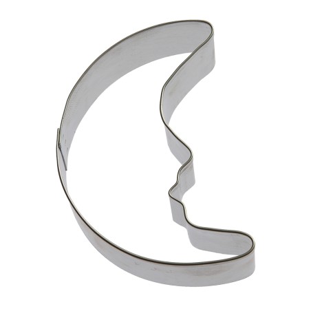 Moon Tin Cookie Cutter 3 in