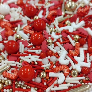 Santa's Suit Sprinkle Mix 70g Sprinklicious