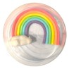 Rainbow in Pastel Colors with Fluffy Cloud L16xH11cm. by Cake Deco