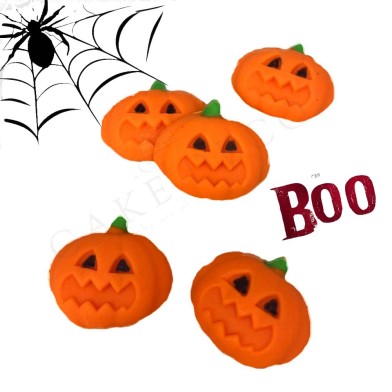 Spooky Halloween Pumpkins Decorations Set of 12 by Cake Deco