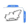 Christmas Tree on a Truck Metallic Cookie Cutter L5in (12,7cm)