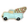 Christmas Tree on a Truck Metallic Cookie Cutter L5in (12,7cm)