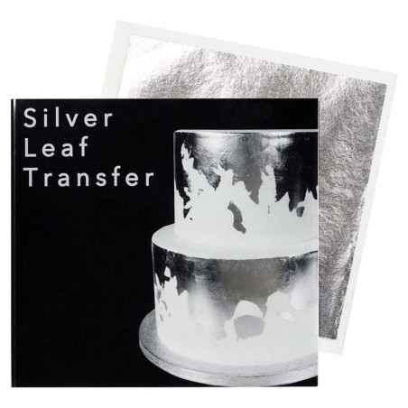 Pure Silver Leaf Transfer E174 (Edible)3 ¼” X 3 ¼” by Sugarflair