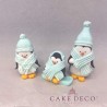 Cake Deco Penguins edible Decoration Set (3pcs)