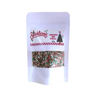 Sprinklicious Glimmer Christmas Non Pareils 80gr E171 Free