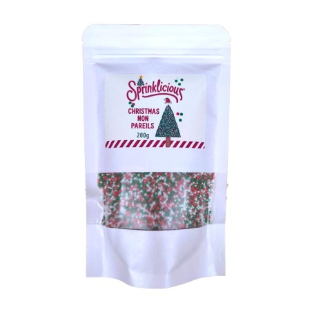 Sprinklicious Glimmer Christmas Non Pareils 200gr E171 Free