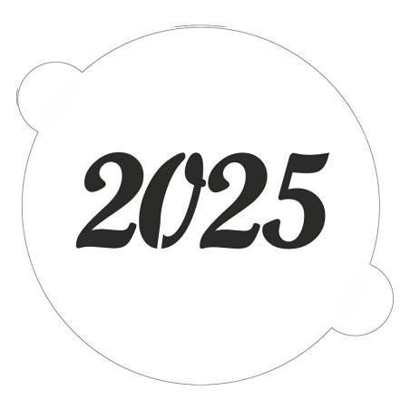 The year in Numbers Classic Design Stencil for Cakes L14cm