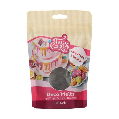 Black Deco Melts 250g by FunCakes