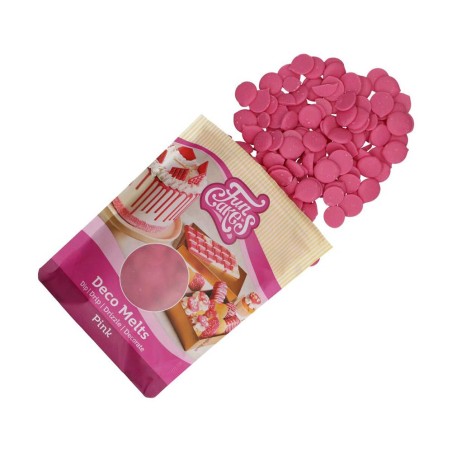 Ροζ Deco Melts 250g της FunCakes